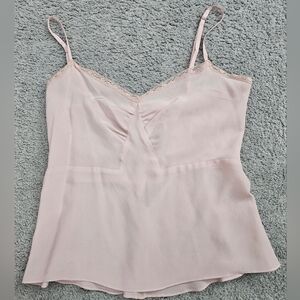 Rebecca Taylor Light Pink Silk Top Size 0